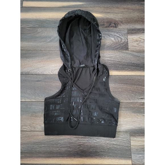 Forever 21 Cropped Sleeveless Hoodie - Picture 1 of 2